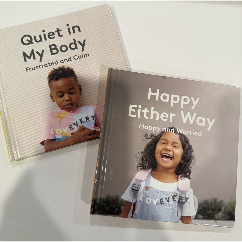 Lovevery Board Book Lot of 2: Quiet in My Body & Happy Either Way - Like New